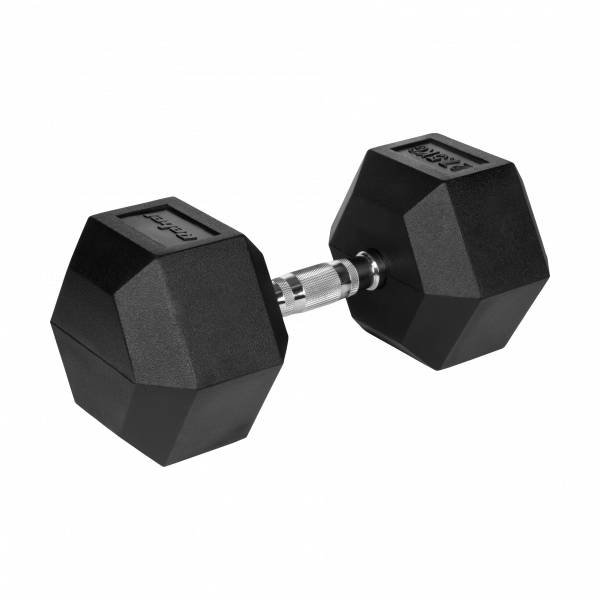 Гантель чавунна прогумована HEX 27,5 кг Rebel Active RBA-2325-27.5
