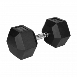 Гантель HEX 32,5 кг Rebel Active RBA-2325-32.5 — Стійке Покриття і Зручний Грип для Домашніх Вправ