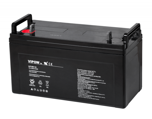 Гелевий акумулятор Vipow 12 В / 120 Ah BAT0229