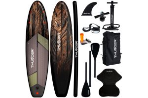 SUP Дошка Thunder WOOD 320 см — Натуральна Естетика та Надійність для Активного Відпочинку