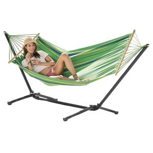 Садовий Гамак Double Strong XXL EDANTI+ — Міцний Каркас та Зручний Чохол
