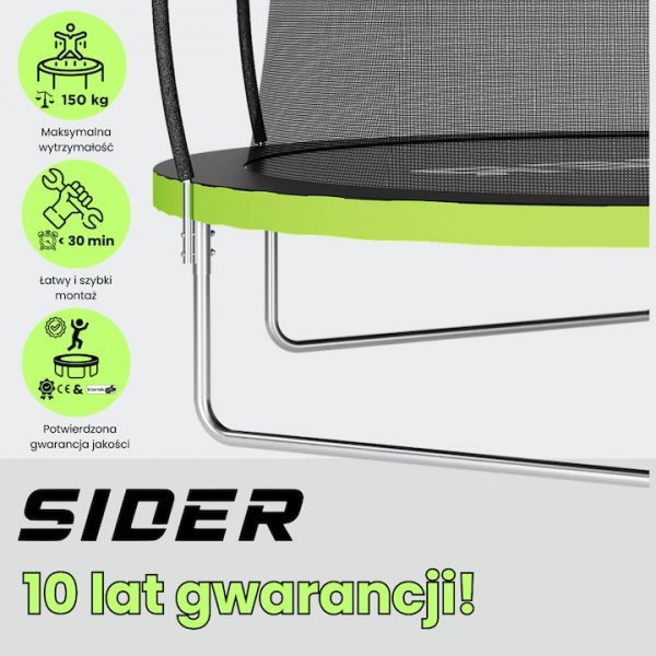 Батут з зовнішньою сіткою Sider 312 см FT 10 (304-312 см) - Зображення 3