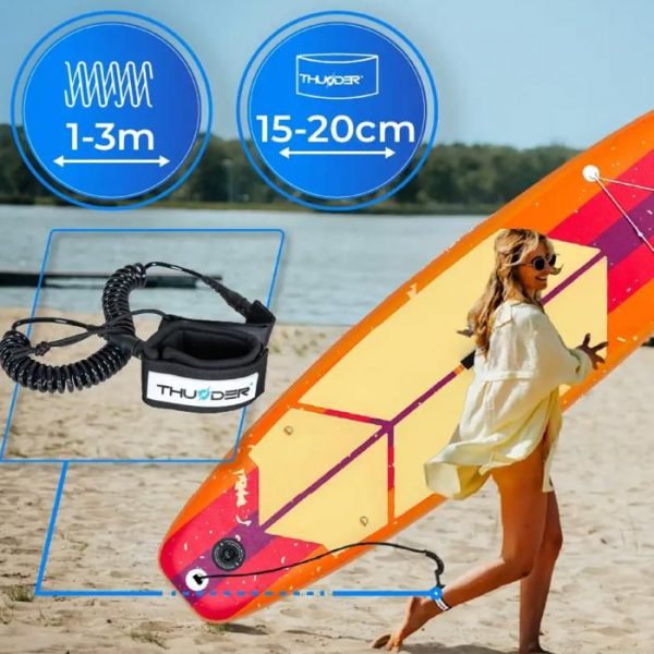 SUP дошка Thunder RETRO 320 CM стійка міцна надувна з насосом - Зображення 4