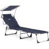 Металевий Шезлонг Outtec О-42332 Синій — Ідеальний для Дачі та Пляжу з Надійною Конструкцією