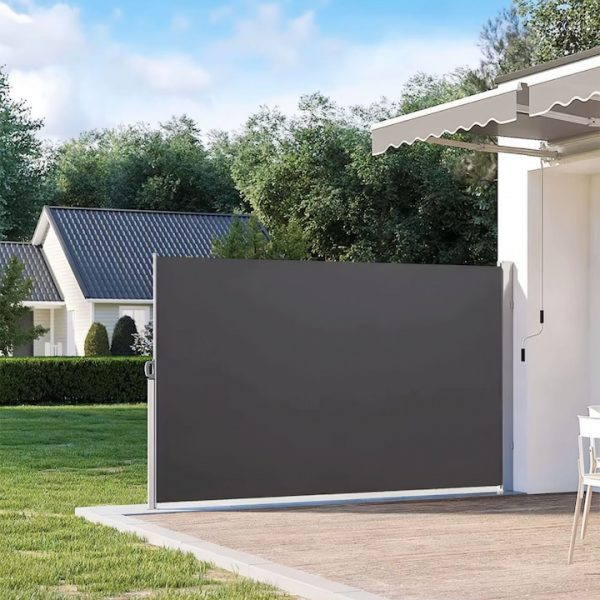 Розкладний бічний тент markiz ModernHome AW-011A ANT ролета параван для саду для тераси антрацит
