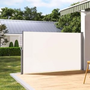 Розкладний Тент MultiGarden AW-011A 300×180 см — Бічна Ролета-Параван Бежевого Кольору