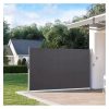 Бічний Тент LUARO KX3218 160×300 см Сірий — Рулонний Параван з Монтажними Болтами для Тераси