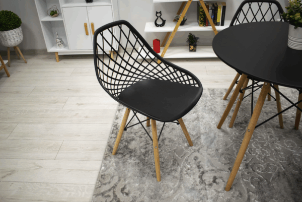 Ажурний Стілець Modern OSLO DSW Чорний — Стиль для Кухні та Їдальні (3558) - Зображення 5
