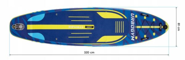 SUP-дошка Urbogym Squall 320 см — Надувна Модель для Серфінгу та Веслування - Зображення 3