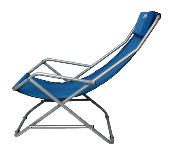 Крісло-Шезлонг Novator SH-7 Blue — Синій Комфорт для Риболовлі Кемпінгу та Туризму - Зображення 4
