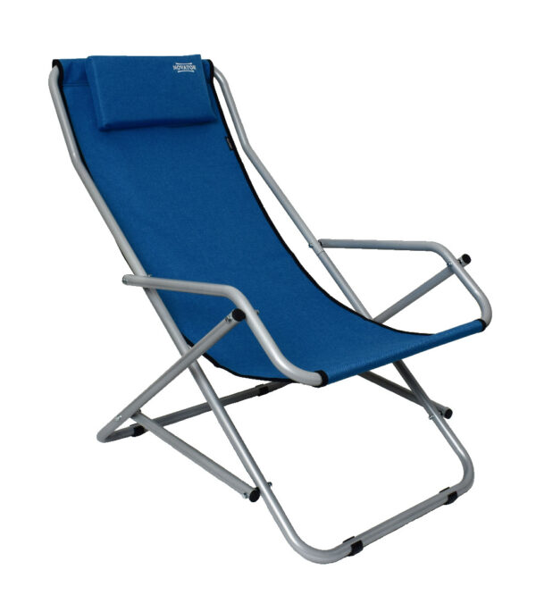 Крісло-Шезлонг Novator SH-7 Blue — Синій Комфорт для Риболовлі, Кемпінгу та Туризму