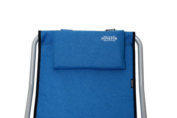Крісло-Шезлонг Novator SH-7 Blue — Синій Комфорт для Риболовлі Кемпінгу та Туризму - Зображення 10