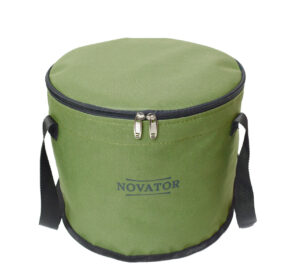 Відро на рибалку для прикормки з кришкою Novator VD-2 30x23см