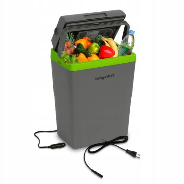 Автохолодильник KonigHOFFER Frigo 22 л — 12 V/230 V Сірий Портативний Холодильник