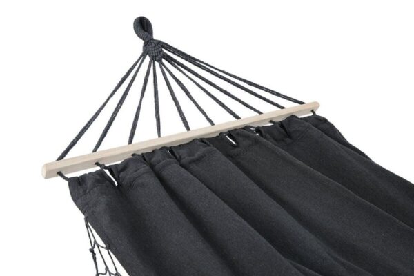 Підвісний Гамак Focus Garden HAWAII 005797 Dark Grey 280×100 см — Елегантний Бахромований Релакс - Зображення 4
