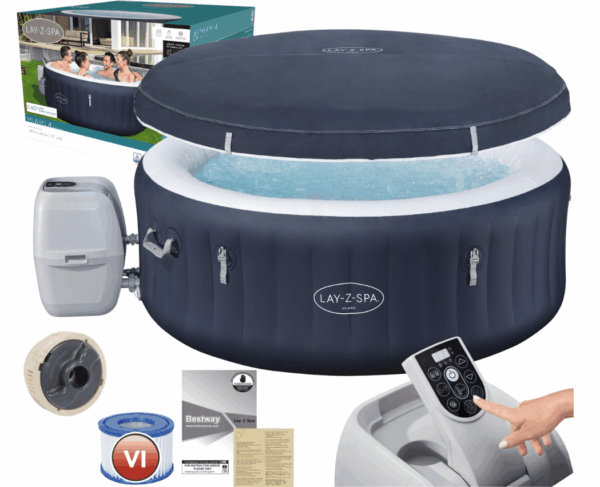 Гідромасажний Басейн Bestway 6001C LAY-Z-SPA Miami 180×66 см — SPA Терапія просто у Вашому Дворі