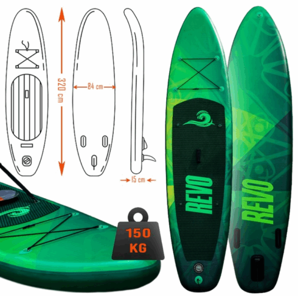 SUP-Дошка Revo MALIBU-1 320 см — Класичний Стиль та Оптимальна Стабільність - Зображення 2