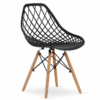 Ажурний Стілець Modern OSLO DSW Чорний — Стиль для Кухні та Їдальні (3558)