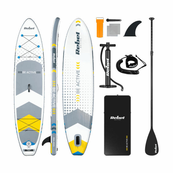 Надувна SUP-дошка Rebel RBA-4500-WH 350 см — Міцна Модель для Стабільного Плавання