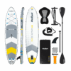Надувна SUP-дошка Rebel RBA-4501WH 350 см Біло-Сіра з Сидінням — Комфорт і Універсальність на Воді