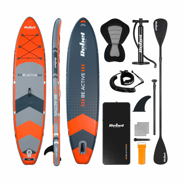 Надувна SUP-Дошка Rebel RBA-4501-OR 350 см — Зі Сидінням для Комфортного Плавання