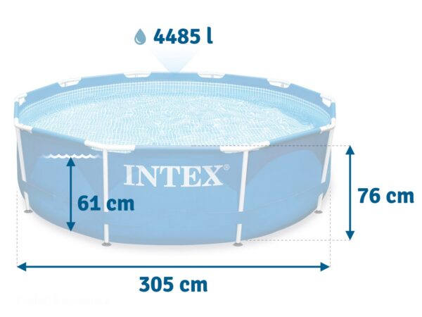 Басейн каркасний 15в1 INTEX 28202, 305 х 76 см + машина для створення бульбашок - Зображення 4