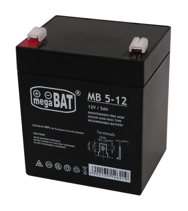 Автомобільний акумулятор 12V/5AH - Зображення 3