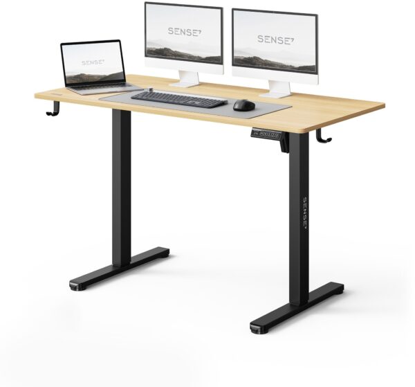 Геймерський стіл SENSE7 Nojo LIGHT 120 см x 60 см ( Black , pine)