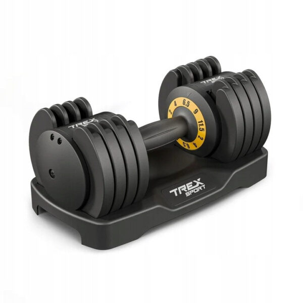 Регульовані гантелі Trex Sport TX-012AB 1x 12 кг з покриттям/гумою - Зображення 3