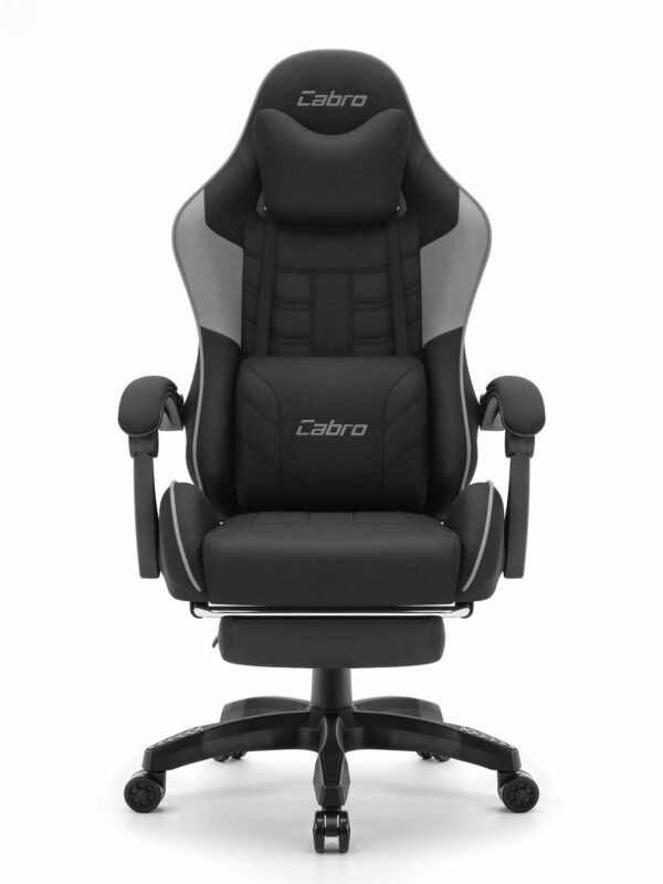 Ігрове крісло Cabro C501 Чорно-сіре тканина - Зображення 2