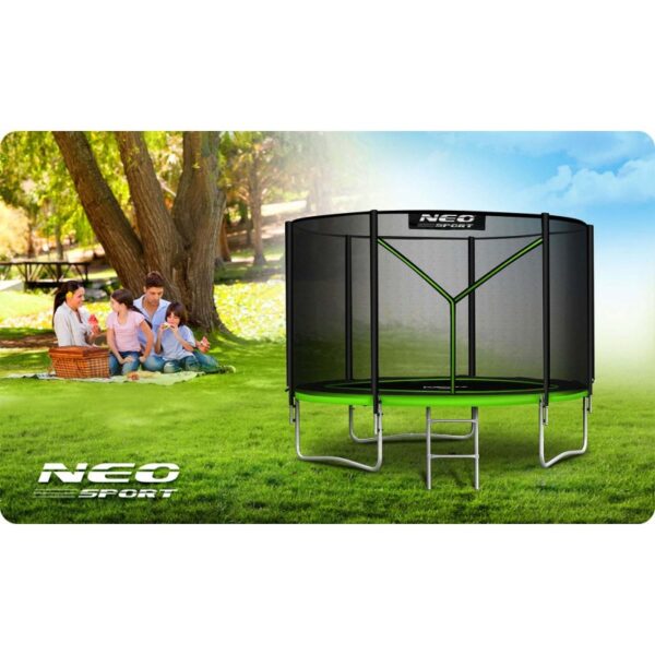 Батут Neo-Sport 8ft 252 см з NS-08z231 Драбинка і Захисна Сітка Зовнішня - Зображення 2