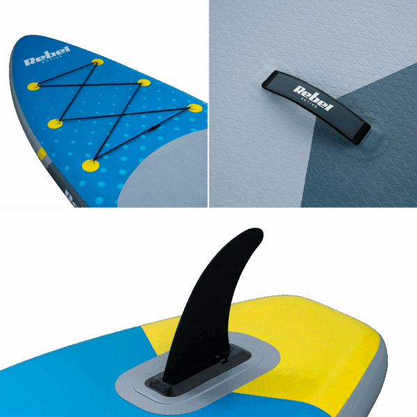 Надувна SUP-дошка Rebel RBA-4500-BL для плавання, 350 см - Зображення 10