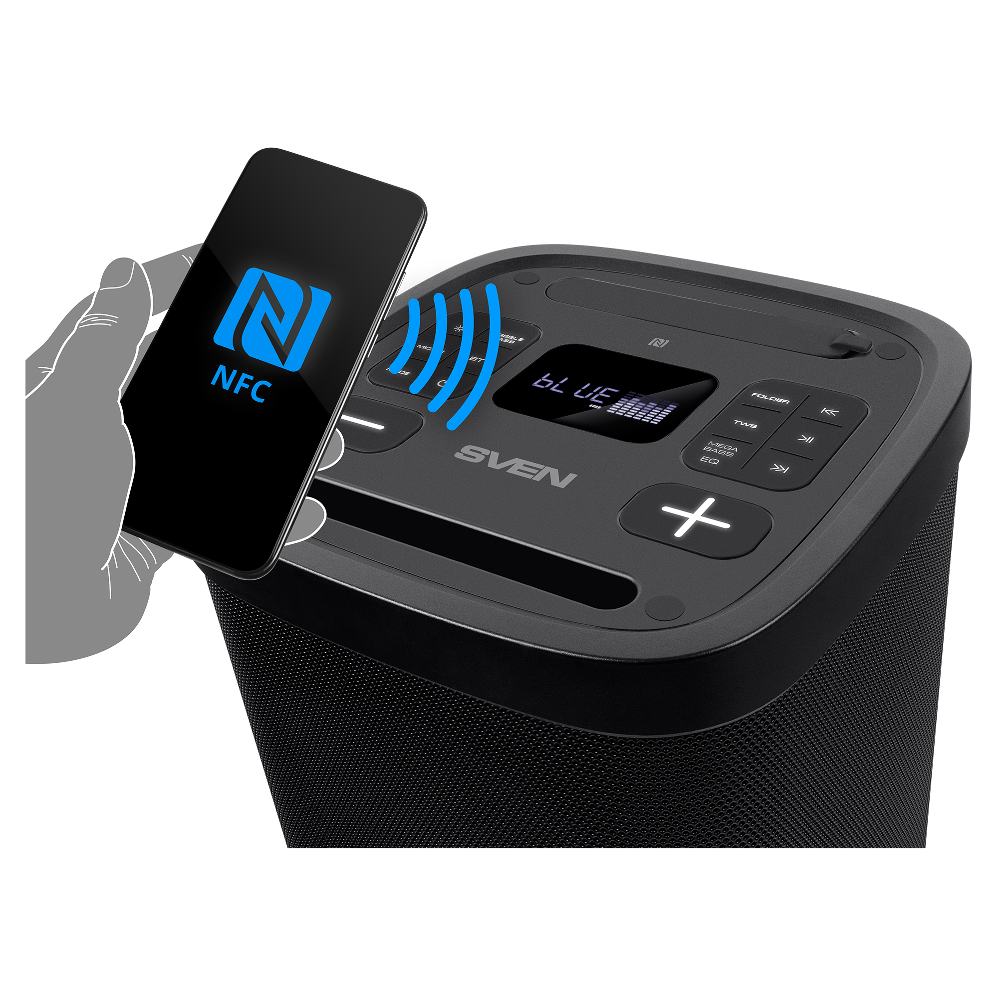 Портативна бездротова Bluetooth-колонка SVEN PS-950 160 Вт TWS FM - Зображення 6