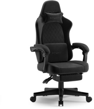Крісло SENSE7 DEVON, чорна алькантара