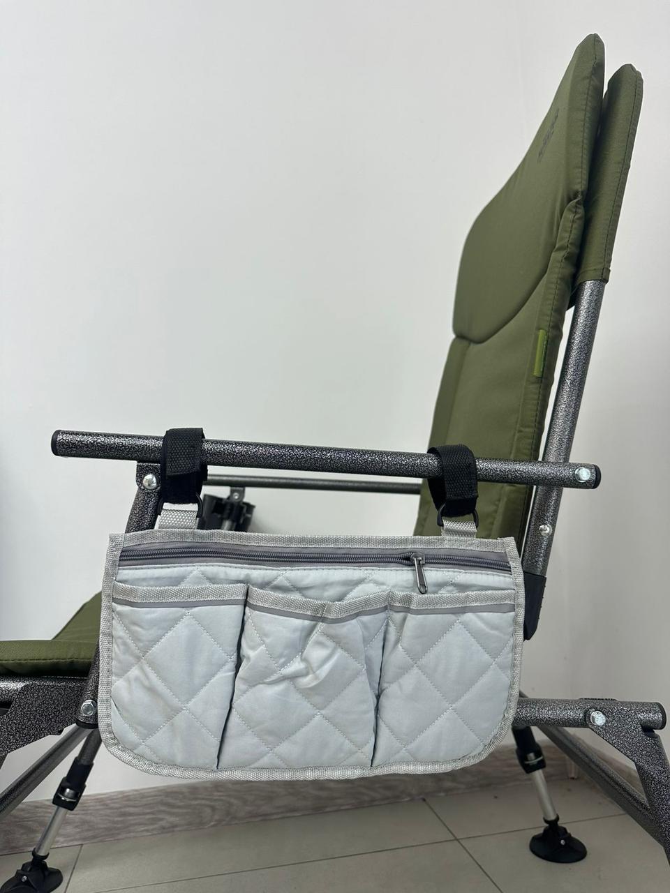 Багатофункціональна рибальська сумка для аксесуарів сіра - Зображення 3