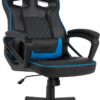 Ігрове крісло Sense7 Knight, чорно-синє шкіра