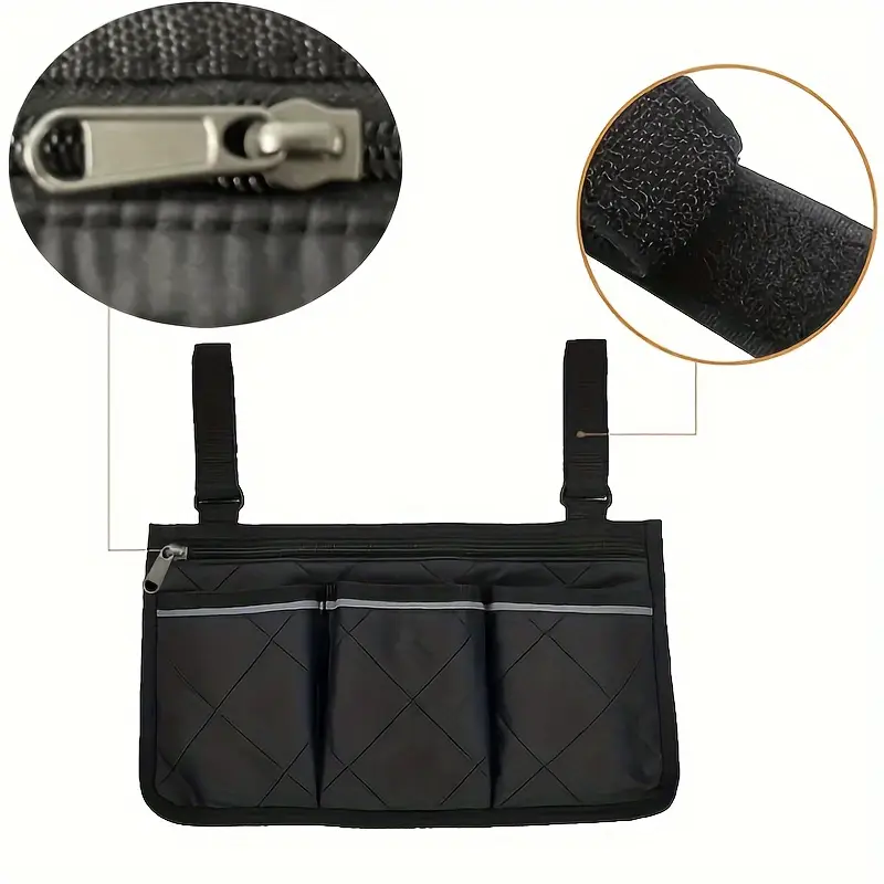 Багатофункціональна рибальська сумка для аксесуарів чорна - Зображення 2