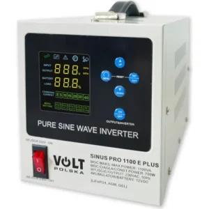 ДБЖ Volt Polska SINUS PRO 1100 E PLUS 12/230 В 700/1100Вт AGM, GEL, LiFePO4 3SPM11012M