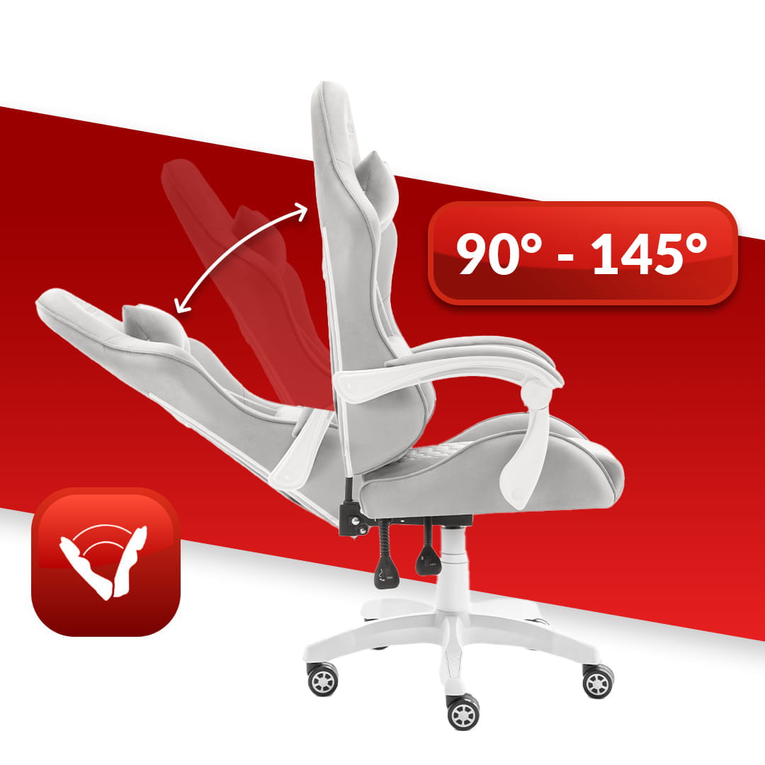 Геймерське крісло тканинне Hell's HC-1000 Grey - Зображення 4