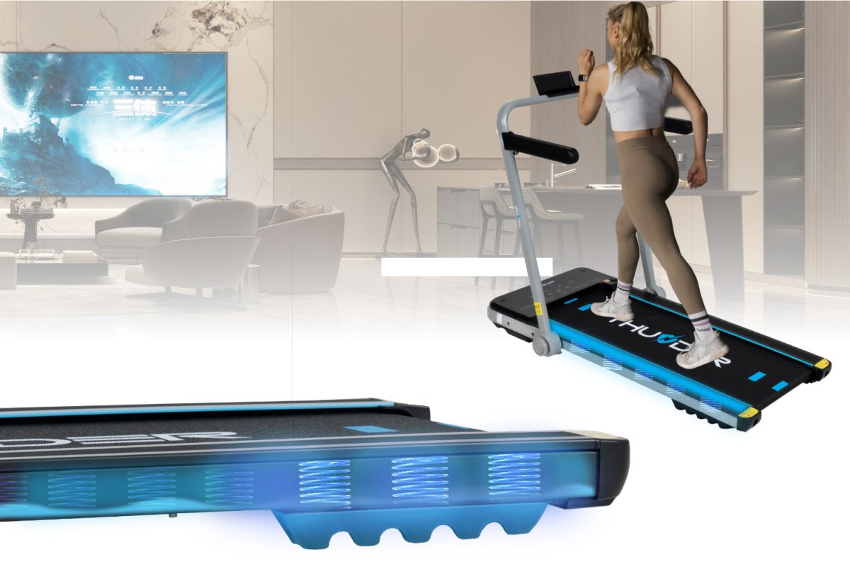 Бігова доріжка електрична THUNDER IMPACT-SILVER - Зображення 8