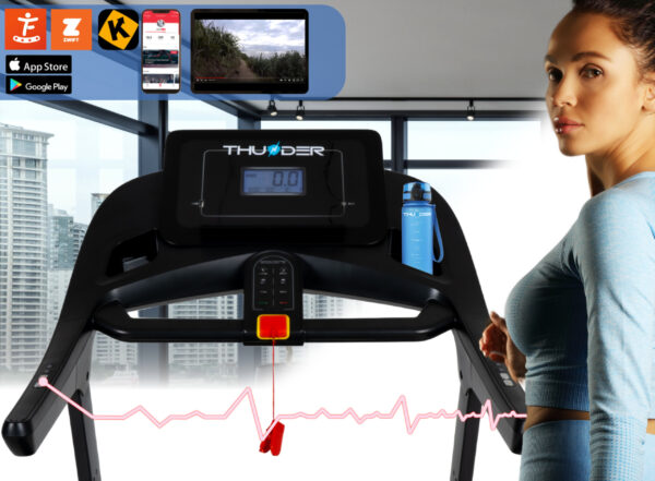 Бігова доріжка електрична THUNDER PHENOM-S-BLACK - Зображення 5