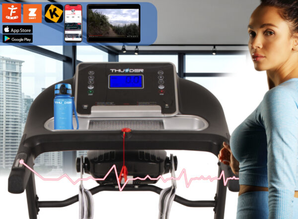 Бігова доріжка електрична THUNDER RAPID-DS-BLACK - Зображення 5