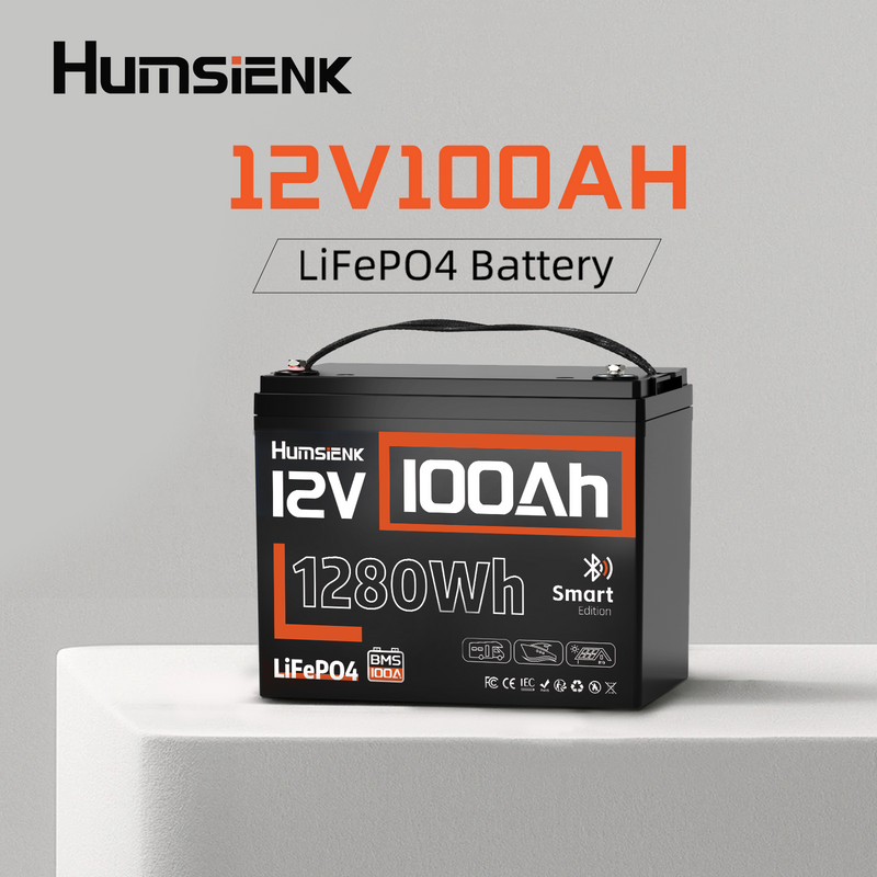 Акумулятор Humsienk 100Ah Bluetooth LiFePO4 12V (HS12V100AH100BT) - Зображення 2