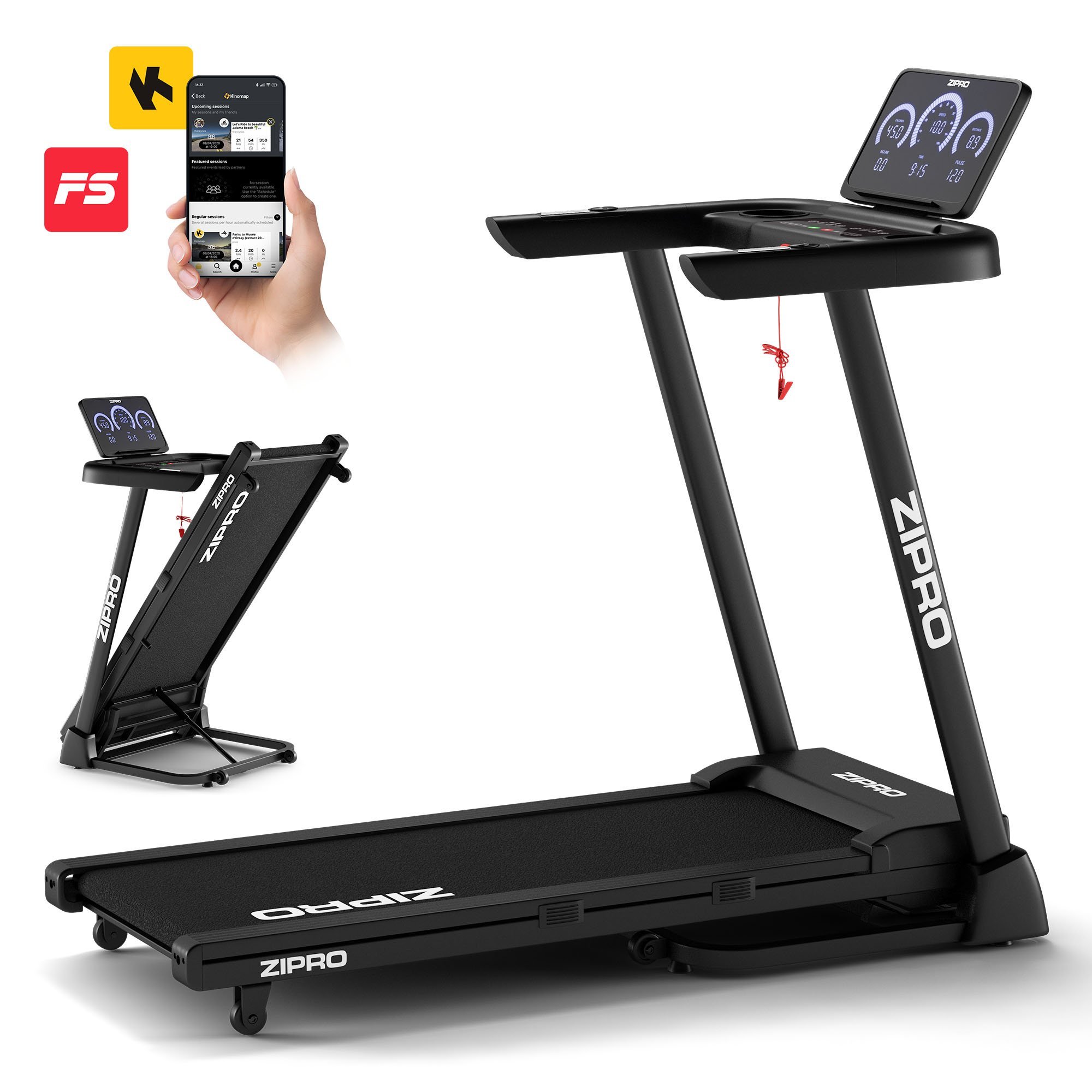 Бігова доріжка електрична Zipro Luma - Зображення 2