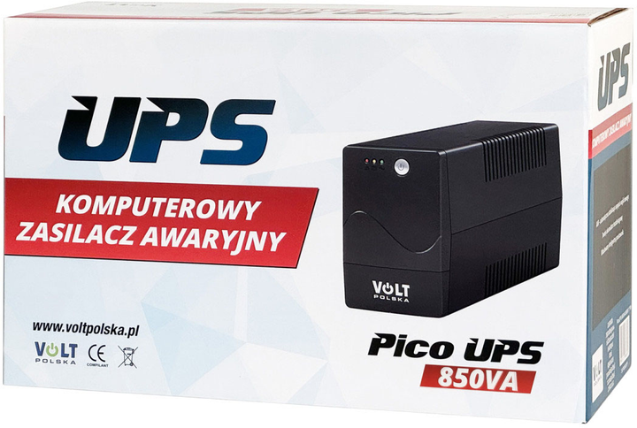 Джерело Безперебійного Живлення Volt Polska PicoUPS 850VA/480W 9Ah - Зображення 5