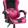 Геймерське крісло Hell's Chair Rainbow 2.0 Pink Black тканина