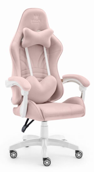 Геймерське крісло Hell's Chair Rainbow 2.0 Pink тканина