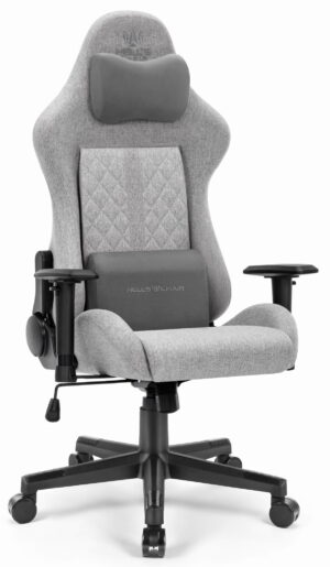 Геймерське крісло Hell's Chair HC-1006 Grey Black тканина