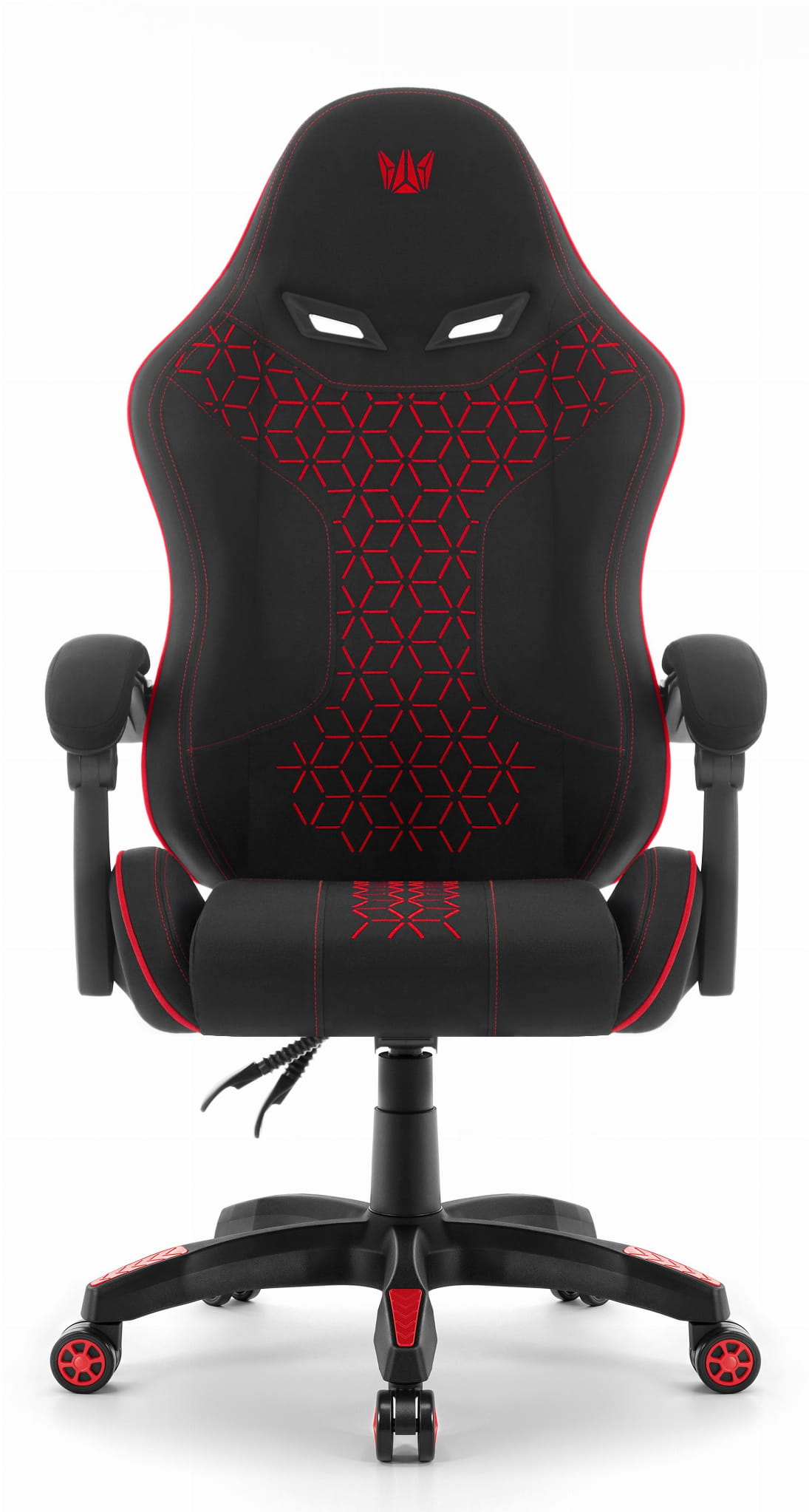 Геймерське крісло Hell's Chair HC-1008 Black Red 2.0 тканина/сітка - Зображення 3
