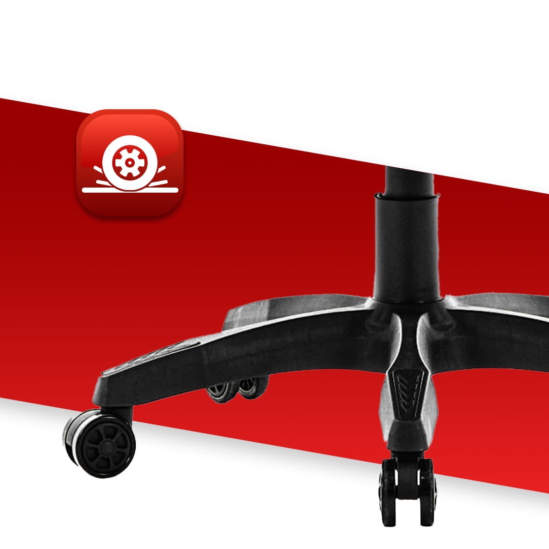 Геймерське крісло Hell's Chair HC-1012 Black LED RGB тканина - Зображення 9